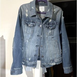 Torrid Distressed Jean Jacket, Size 2